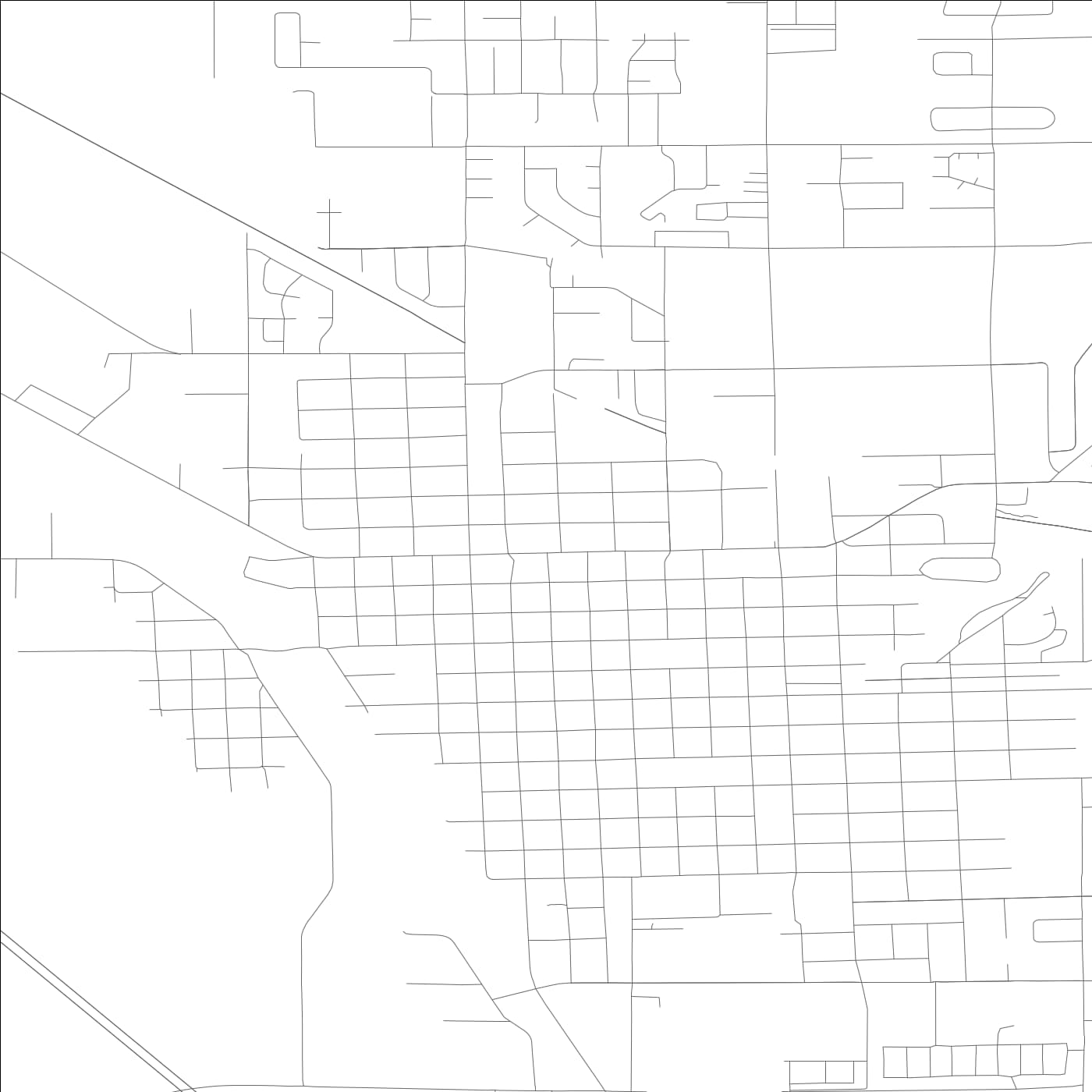 ROAD MAP OF ELLENSBURG, WASHINGTON BY MAPBAKES