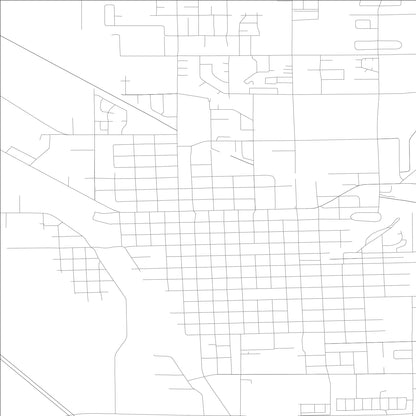 ROAD MAP OF ELLENSBURG, WASHINGTON BY MAPBAKES