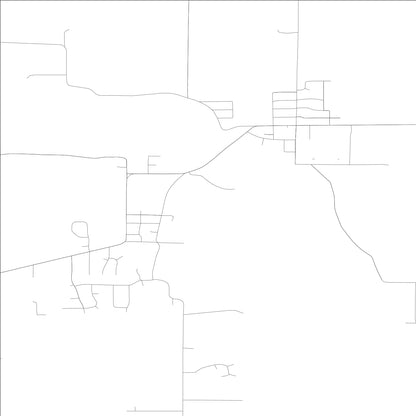 ROAD MAP OF EVERSON, WASHINGTON BY MAPBAKES