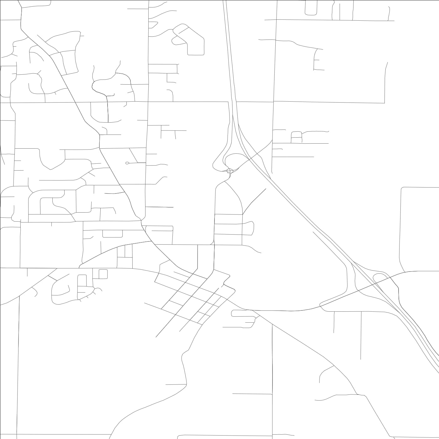 ROAD MAP OF FERNDALE, WASHINGTON BY MAPBAKES