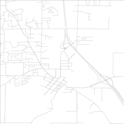 ROAD MAP OF FERNDALE, WASHINGTON BY MAPBAKES