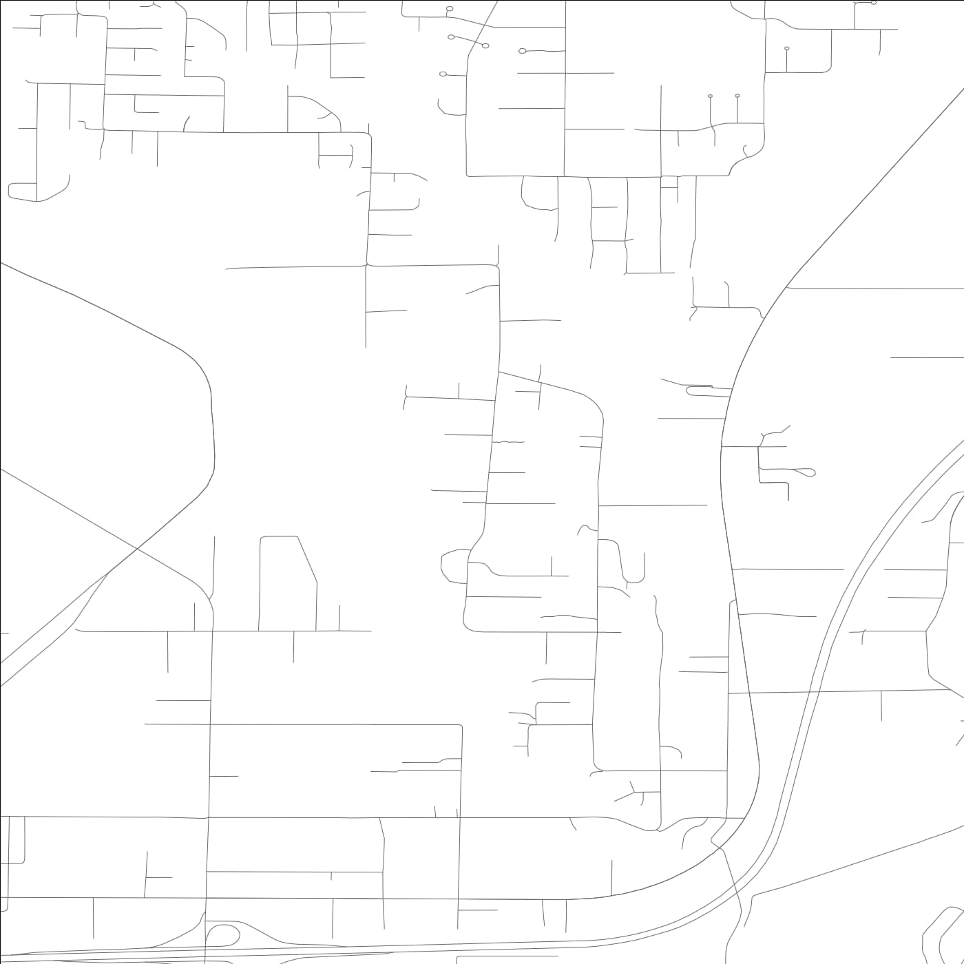 ROAD MAP OF FIFE HEIGHTS, WASHINGTON BY MAPBAKES