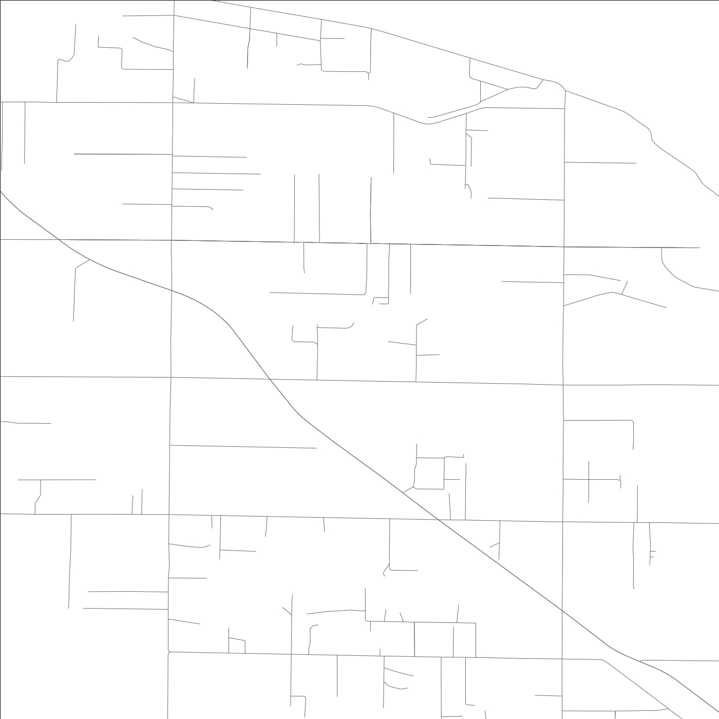 ROAD MAP OF FINLEY, WASHINGTON BY MAPBAKES