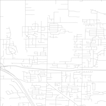 ROAD MAP OF FIVE CORNERS, WASHINGTON BY MAPBAKES