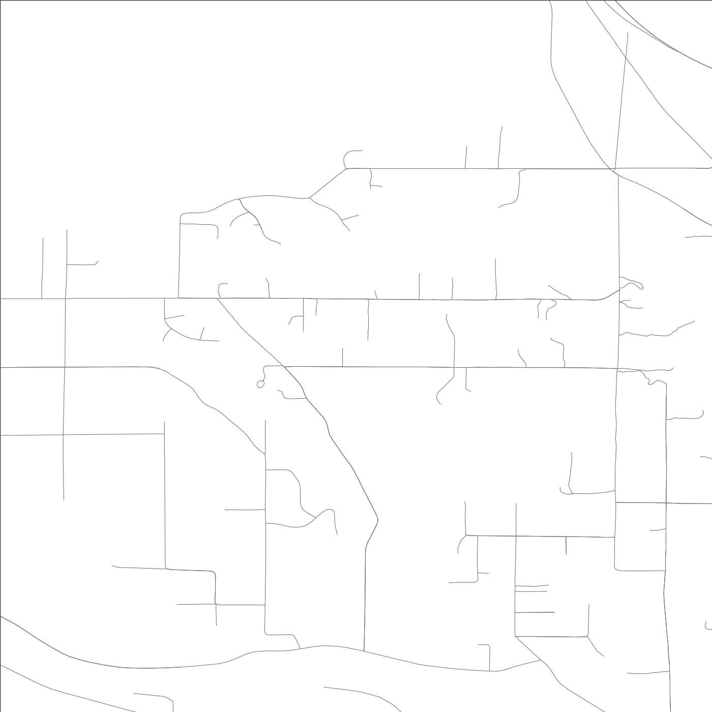 ROAD MAP OF FOBES HILL, WASHINGTON BY MAPBAKES