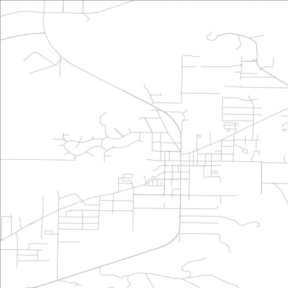 ROAD MAP OF FORKS, WASHINGTON BY MAPBAKES