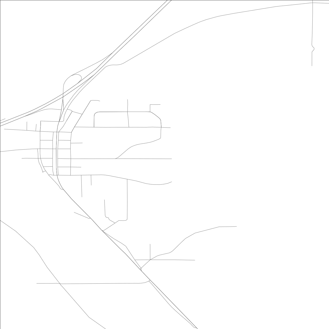 ROAD MAP OF FOUR LAKES, WASHINGTON BY MAPBAKES