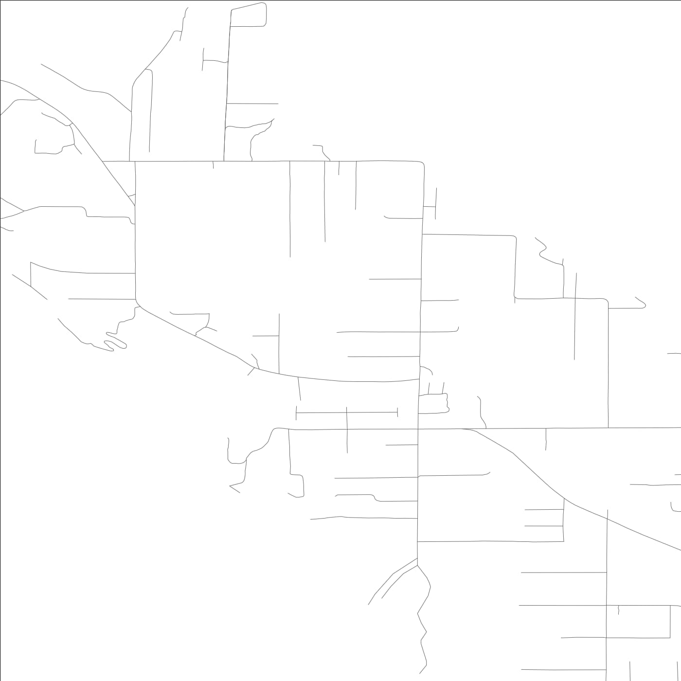 ROAD MAP OF FOX ISLAND, WASHINGTON BY MAPBAKES