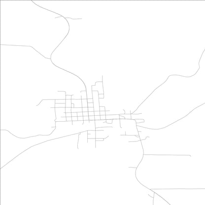 ROAD MAP OF GARFIELD, WASHINGTON BY MAPBAKES