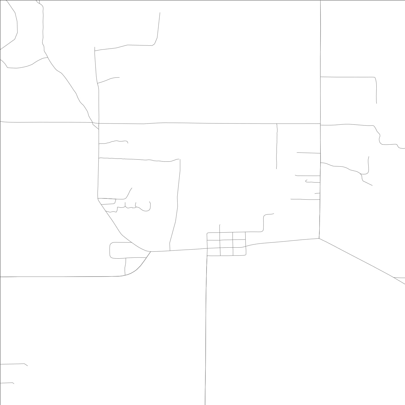 ROAD MAP OF GLENWOOD, WASHINGTON BY MAPBAKES