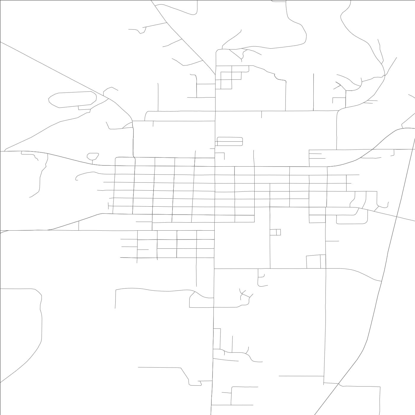 ROAD MAP OF GOLDENDALE, WASHINGTON BY MAPBAKES