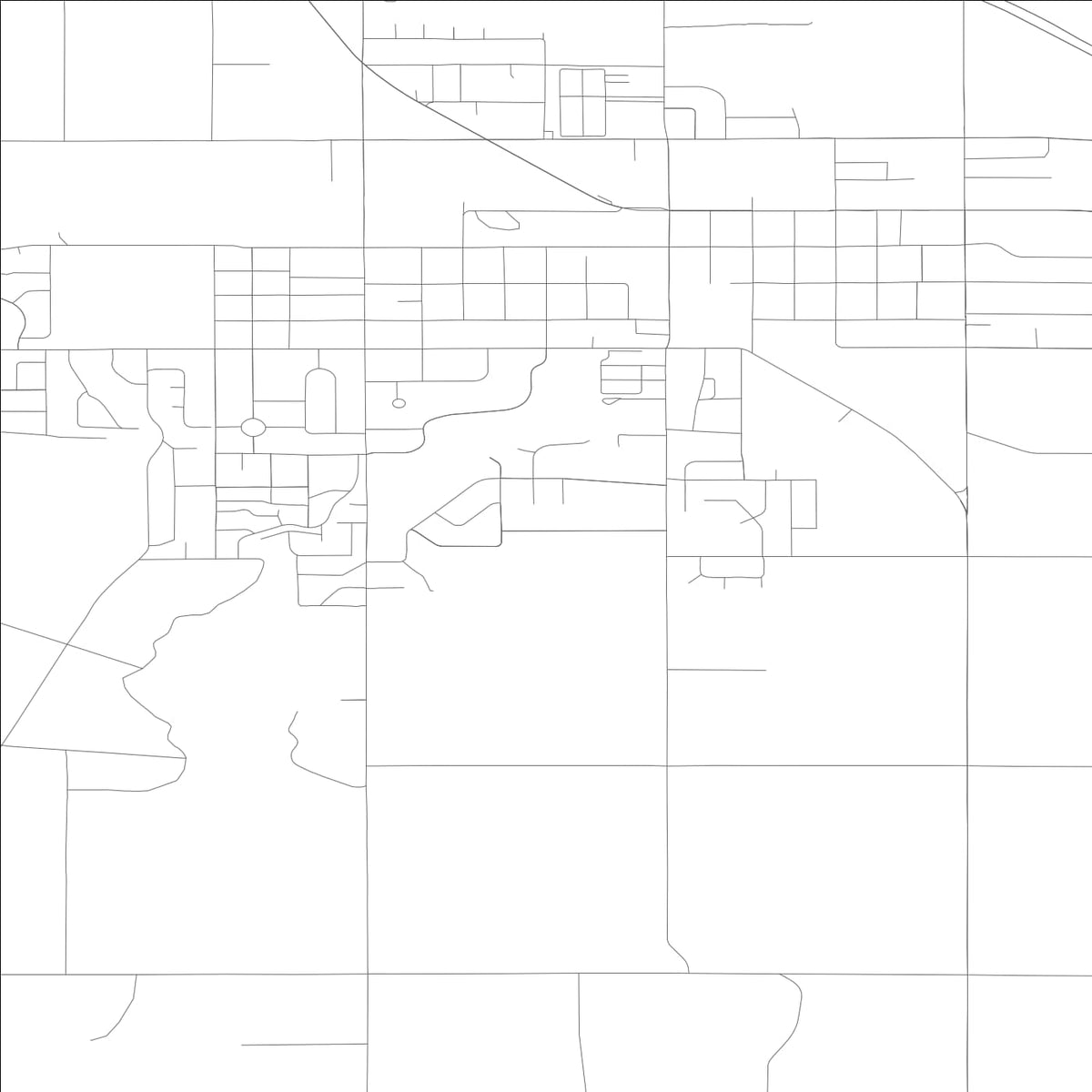 ROAD MAP OF GRANDVIEW, WASHINGTON BY MAPBAKES