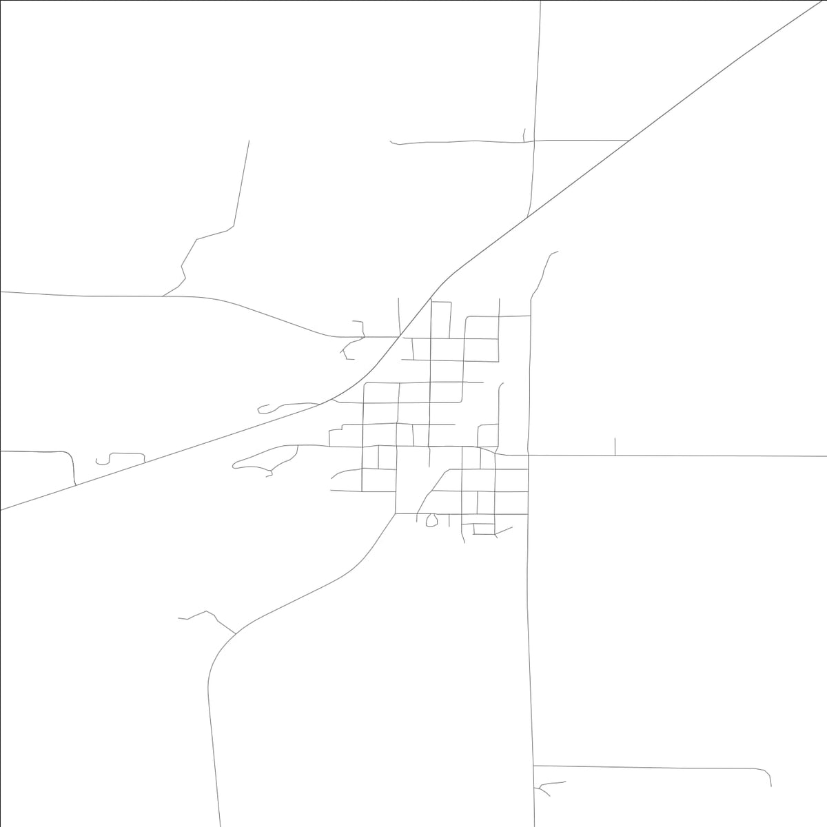 ROAD MAP OF HARRINGTON, WASHINGTON BY MAPBAKES
