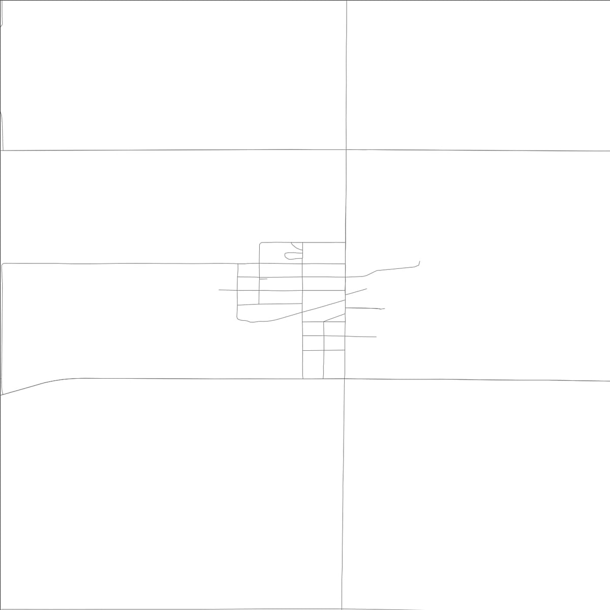 ROAD MAP OF HARTLINE, WASHINGTON BY MAPBAKES