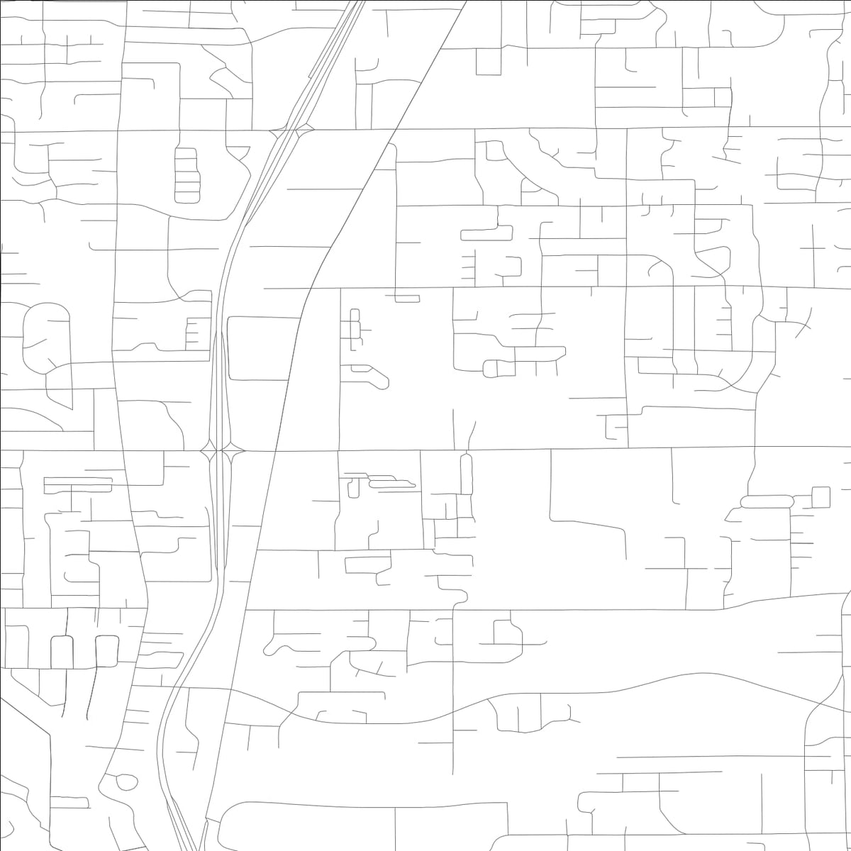ROAD MAP OF HAZEL DELL, WASHINGTON BY MAPBAKES