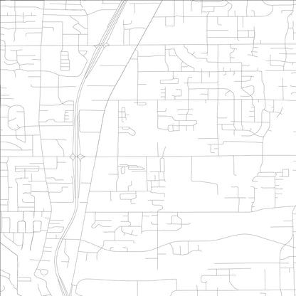 ROAD MAP OF HAZEL DELL, WASHINGTON BY MAPBAKES