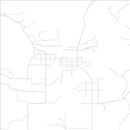 ROAD MAP OF IONE, WASHINGTON BY MAPBAKES