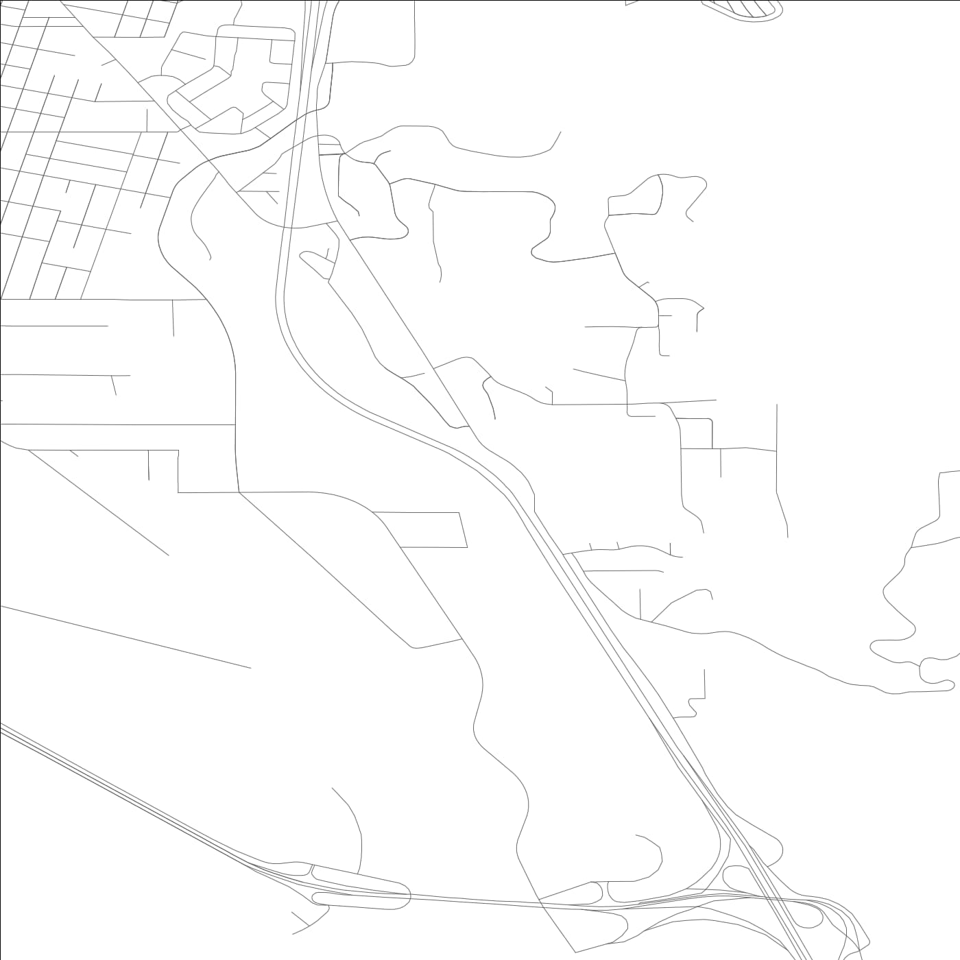 ROAD MAP OF KELSO, WASHINGTON BY MAPBAKES