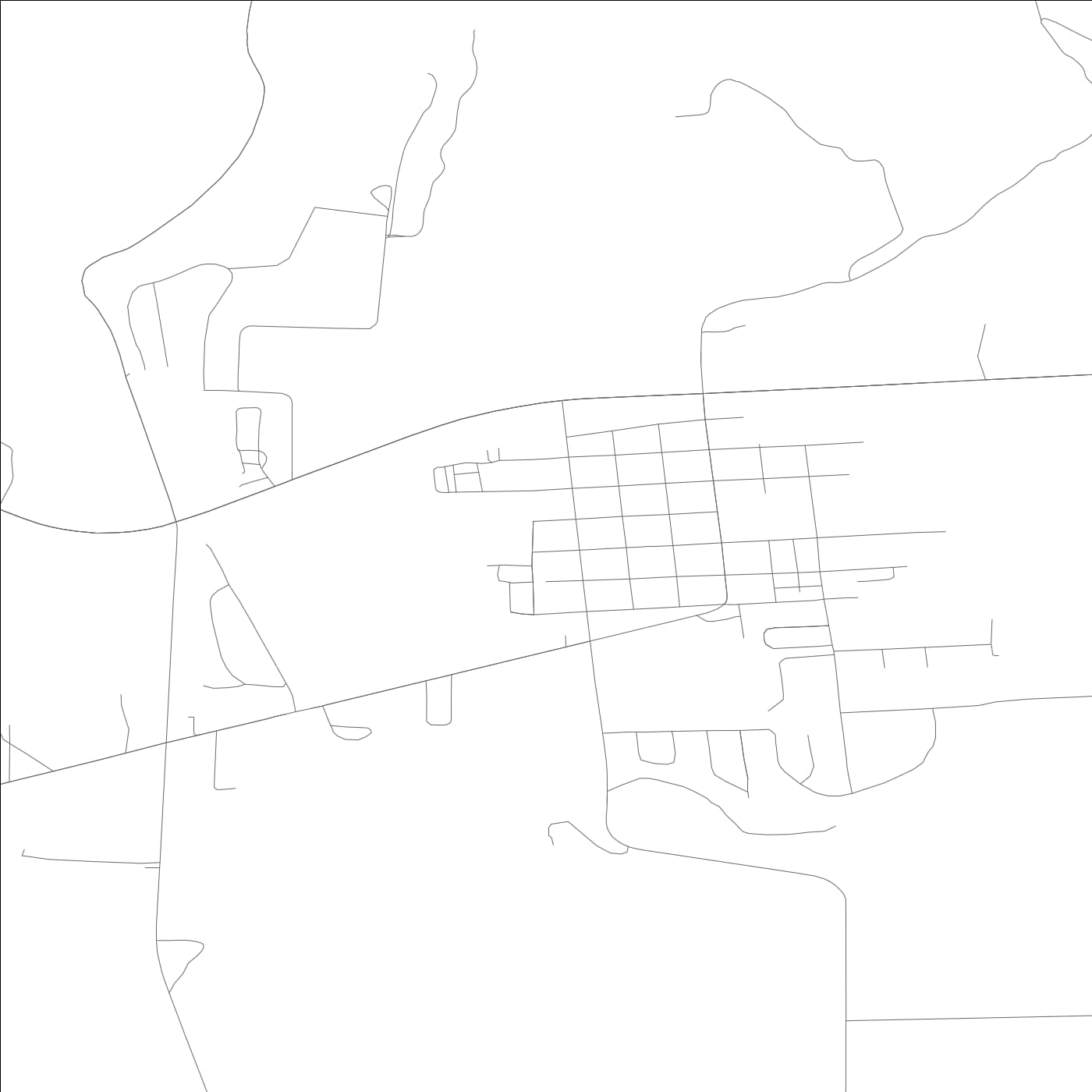 ROAD MAP OF KETTLE FALLS, WASHINGTON BY MAPBAKES