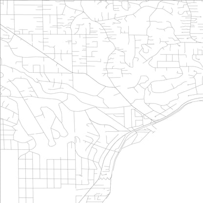 ROAD MAP OF LAKE FOREST PARK, WASHINGTON BY MAPBAKES