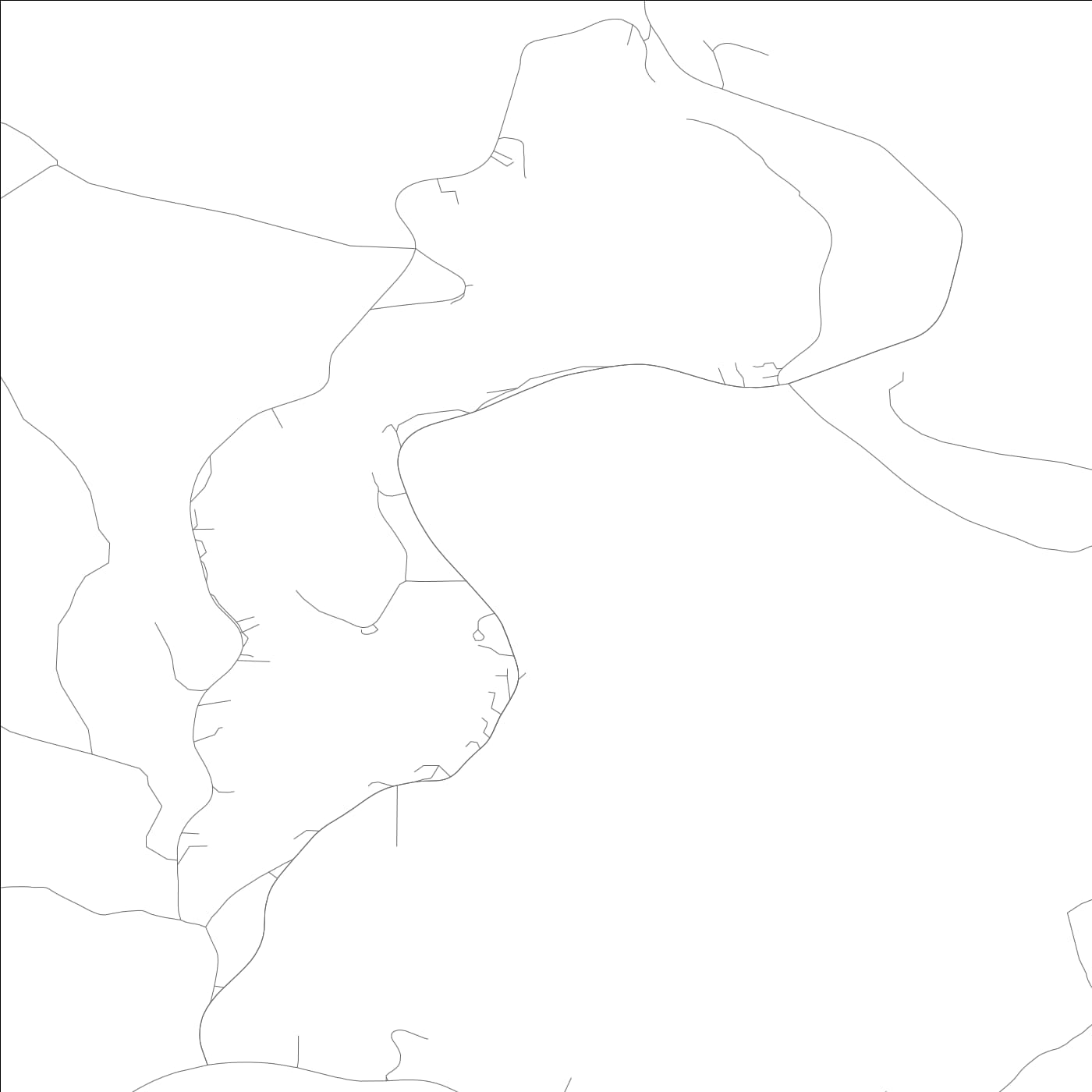 ROAD MAP OF LAKE ROESIGER, WASHINGTON BY MAPBAKES