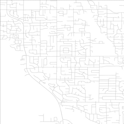 ROAD MAP OF LAKE SHORE, WASHINGTON BY MAPBAKES