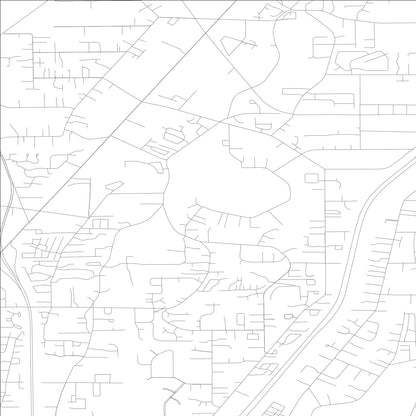 ROAD MAP OF LAKE STICKNEY, WASHINGTON BY MAPBAKES