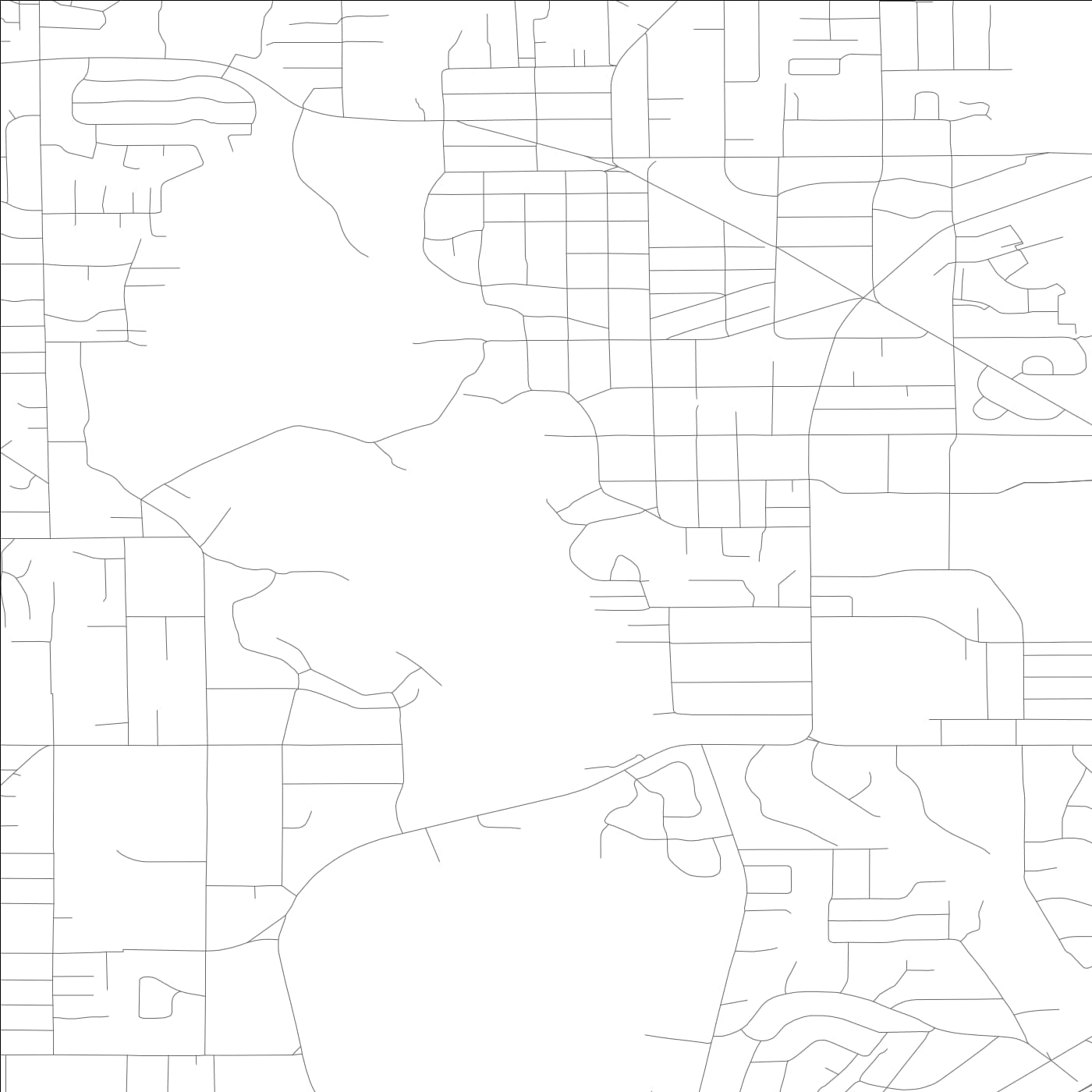 ROAD MAP OF LAKEWOOD, WASHINGTON BY MAPBAKES