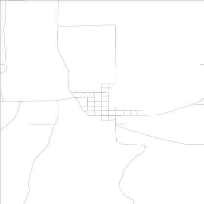 ROAD MAP OF LATAH, WASHINGTON BY MAPBAKES