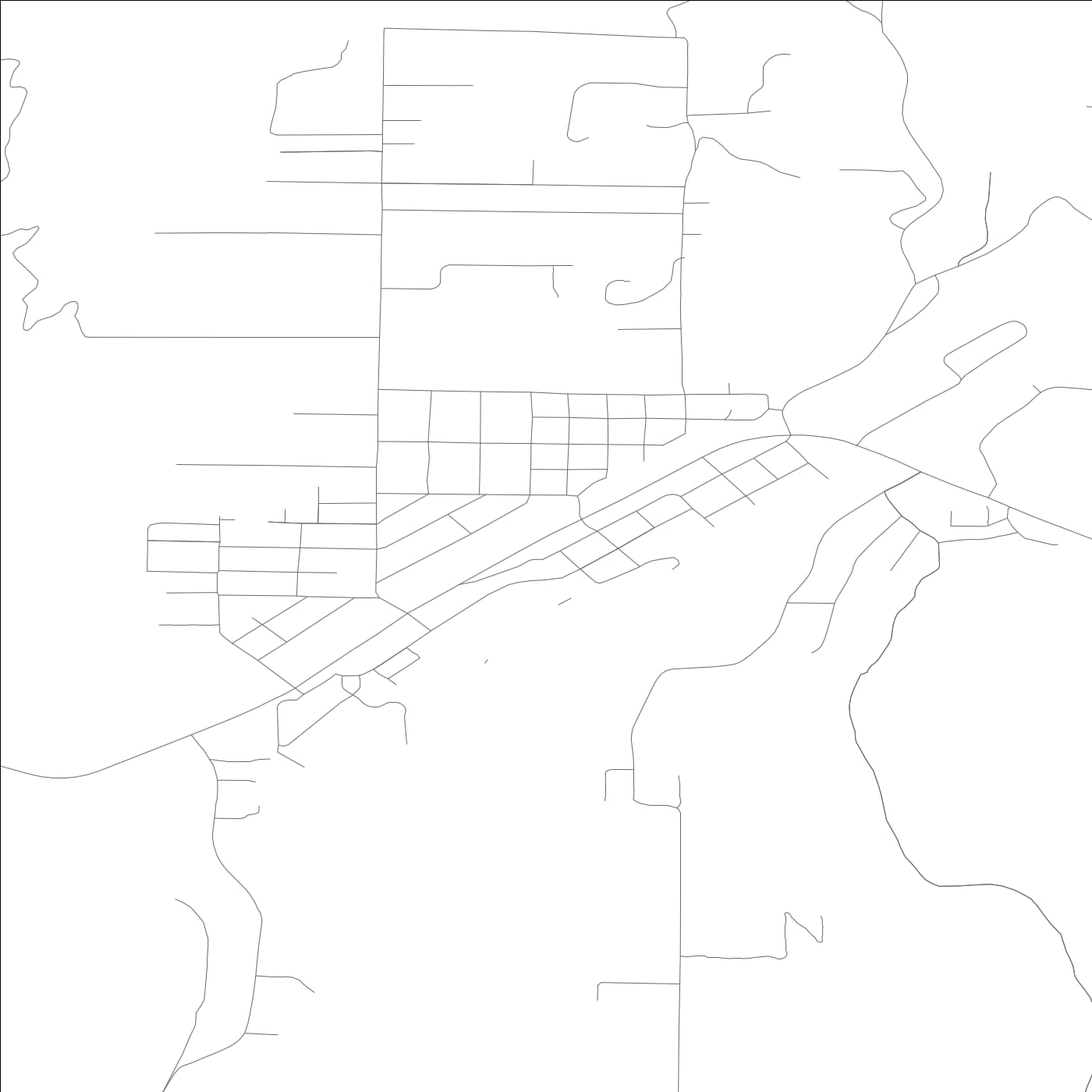 ROAD MAP OF LEAVENWORTH, WASHINGTON BY MAPBAKES