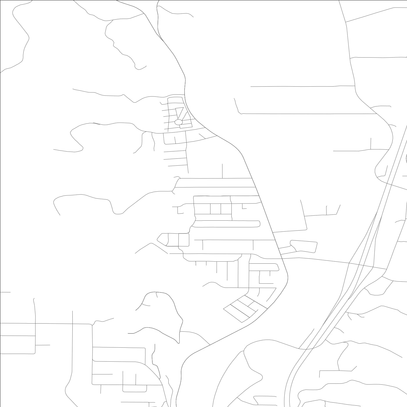 ROAD MAP OF LEXINGTON, WASHINGTON BY MAPBAKES