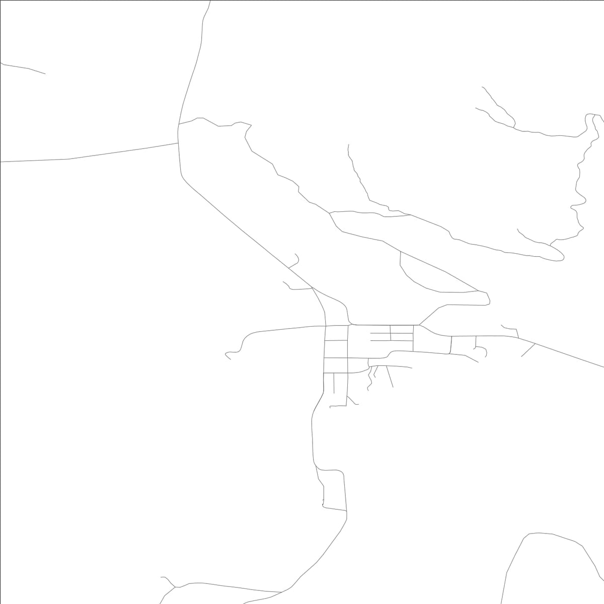 ROAD MAP OF LOOMIS, WASHINGTON BY MAPBAKES