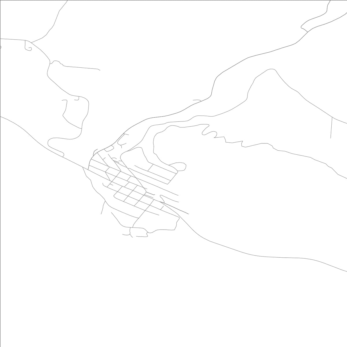 ROAD MAP OF LYLE, WASHINGTON BY MAPBAKES