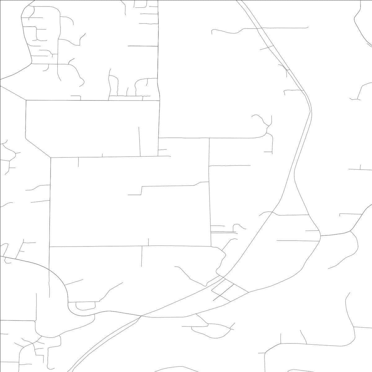 ROAD MAP OF MACHIAS, WASHINGTON BY MAPBAKES