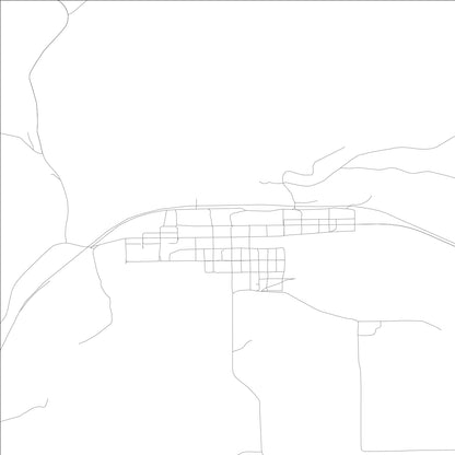 ROAD MAP OF MALDEN, WASHINGTON BY MAPBAKES