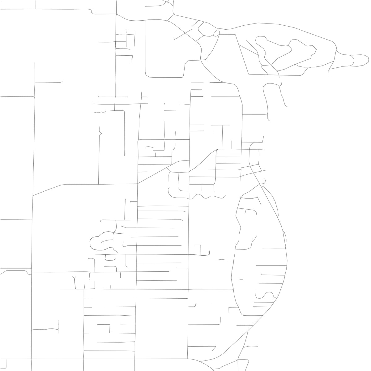 ROAD MAP OF MANCHESTER, WASHINGTON BY MAPBAKES