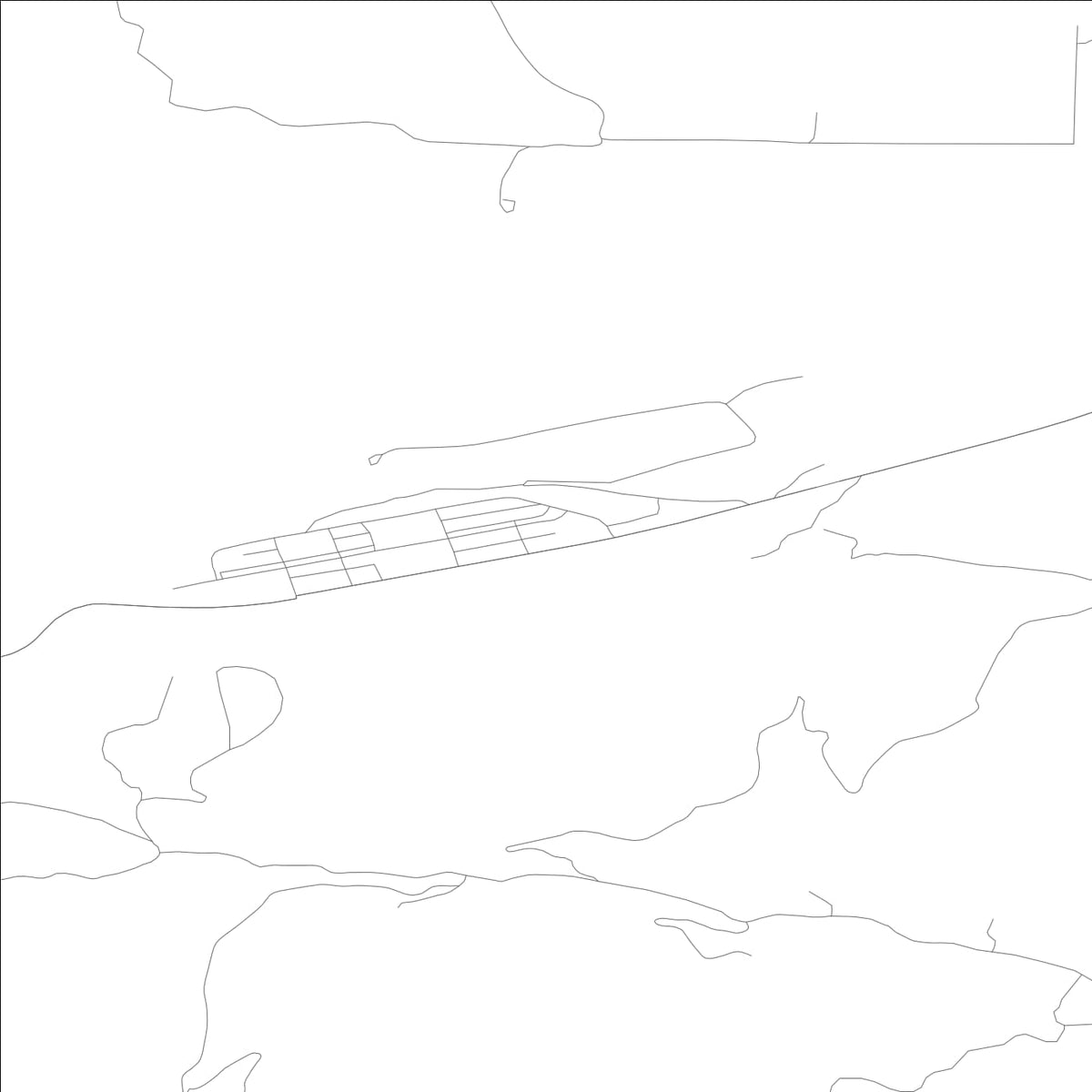 ROAD MAP OF MARCUS, WASHINGTON BY MAPBAKES