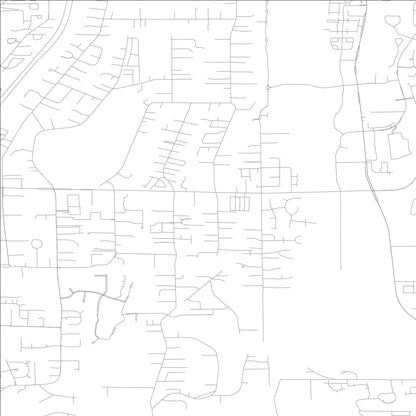 ROAD MAP OF MARTHA LAKE, WASHINGTON BY MAPBAKES