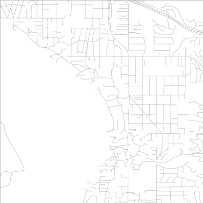 ROAD MAP OF MERCER ISLAND, WASHINGTON BY MAPBAKES