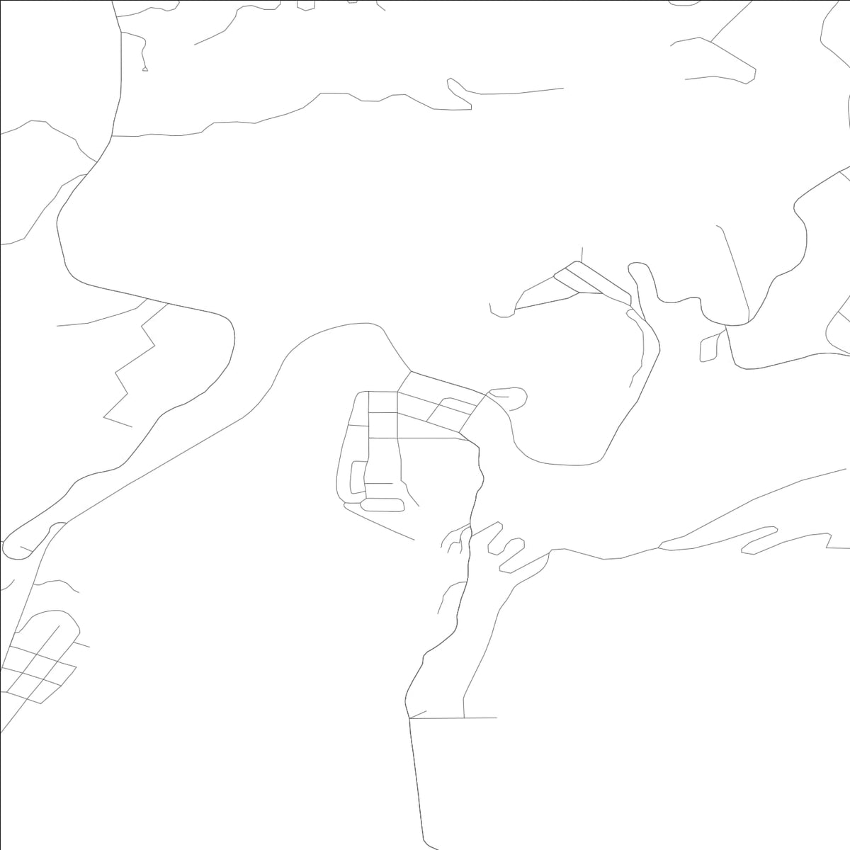 ROAD MAP OF METALINE FALLS, WASHINGTON BY MAPBAKES