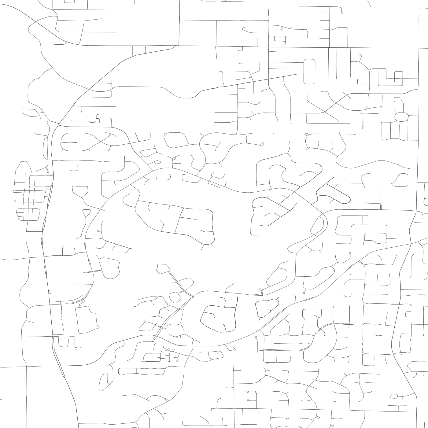 ROAD MAP OF MILL CREEK, WASHINGTON BY MAPBAKES