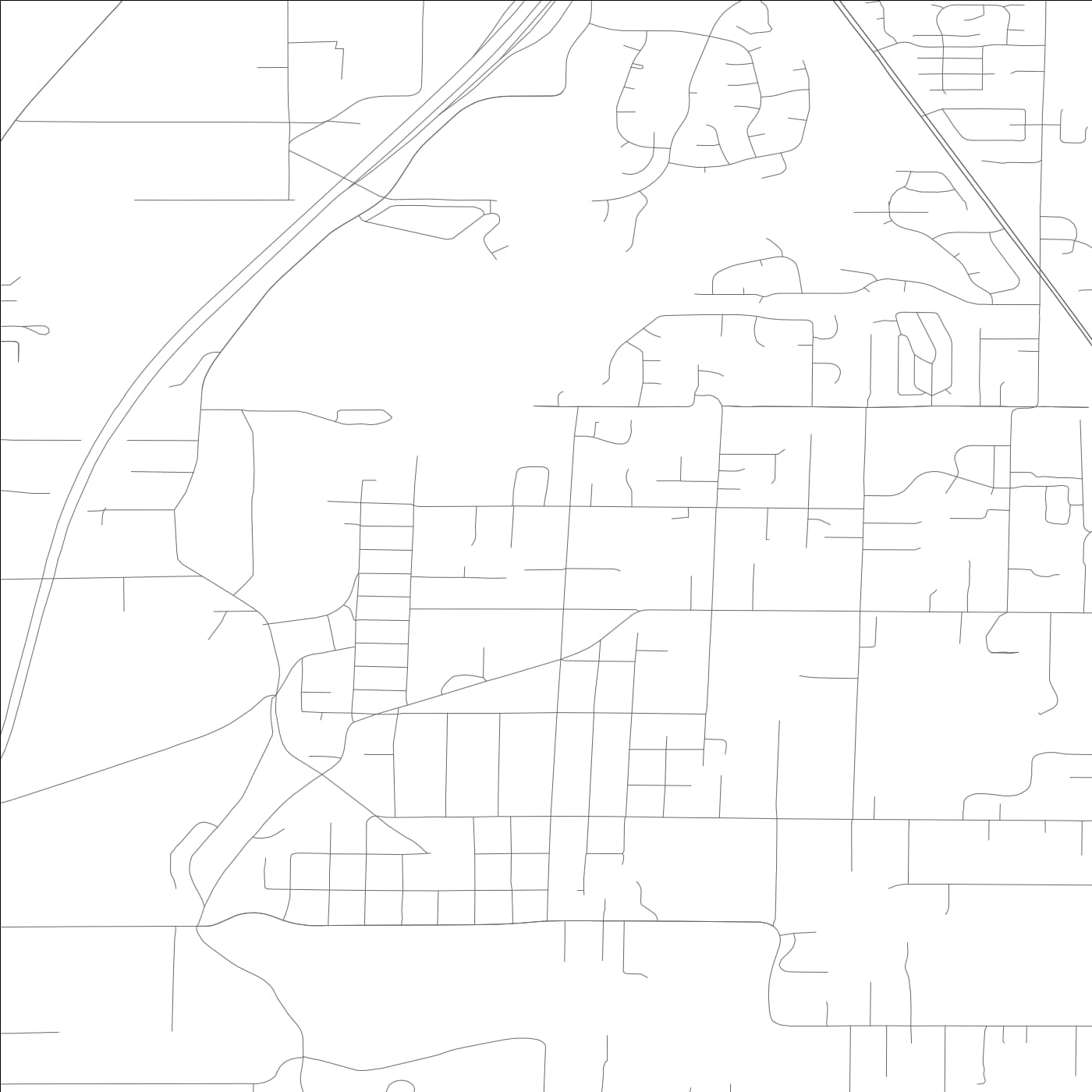 ROAD MAP OF MILTON, WASHINGTON BY MAPBAKES