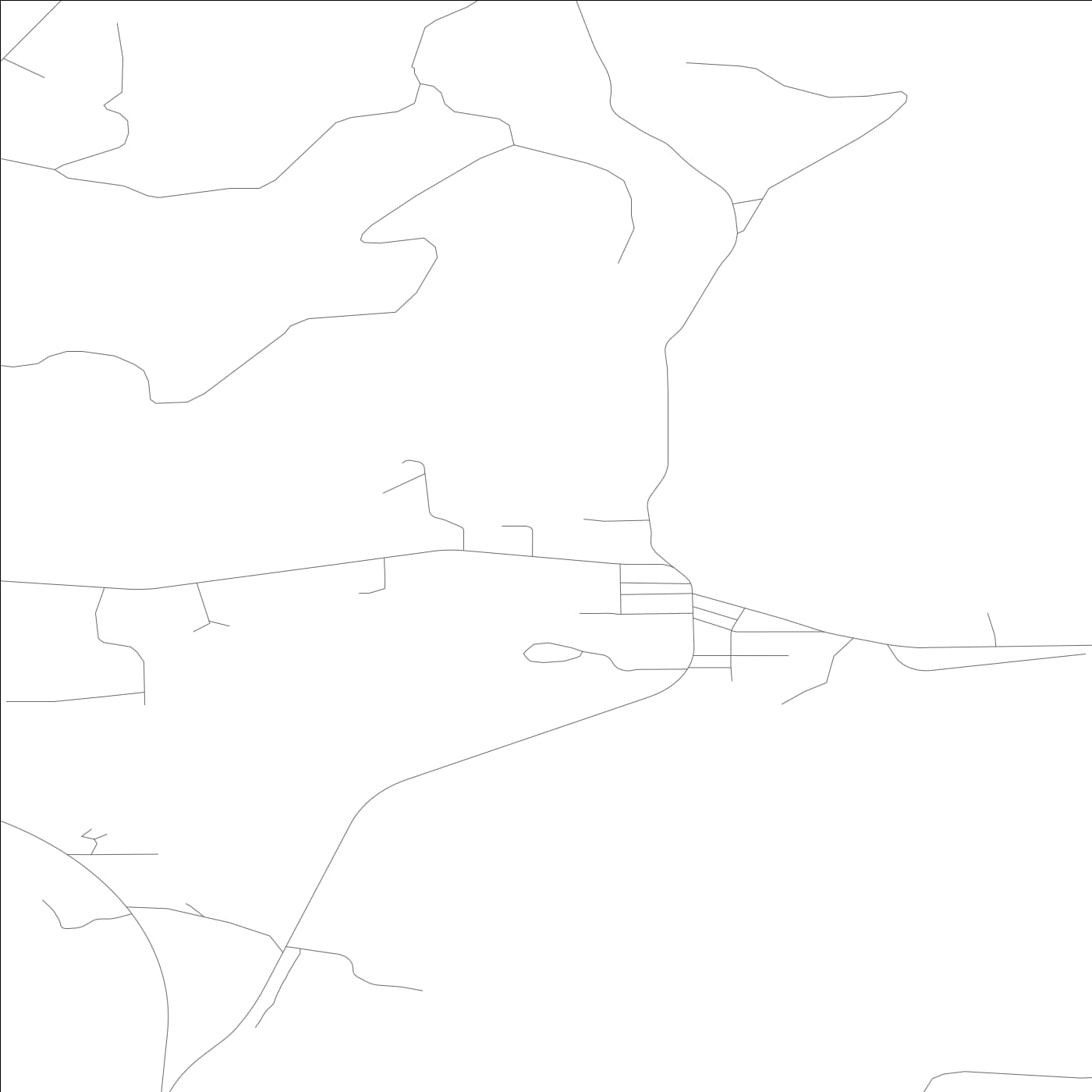 ROAD MAP OF MINERAL, WASHINGTON BY MAPBAKES