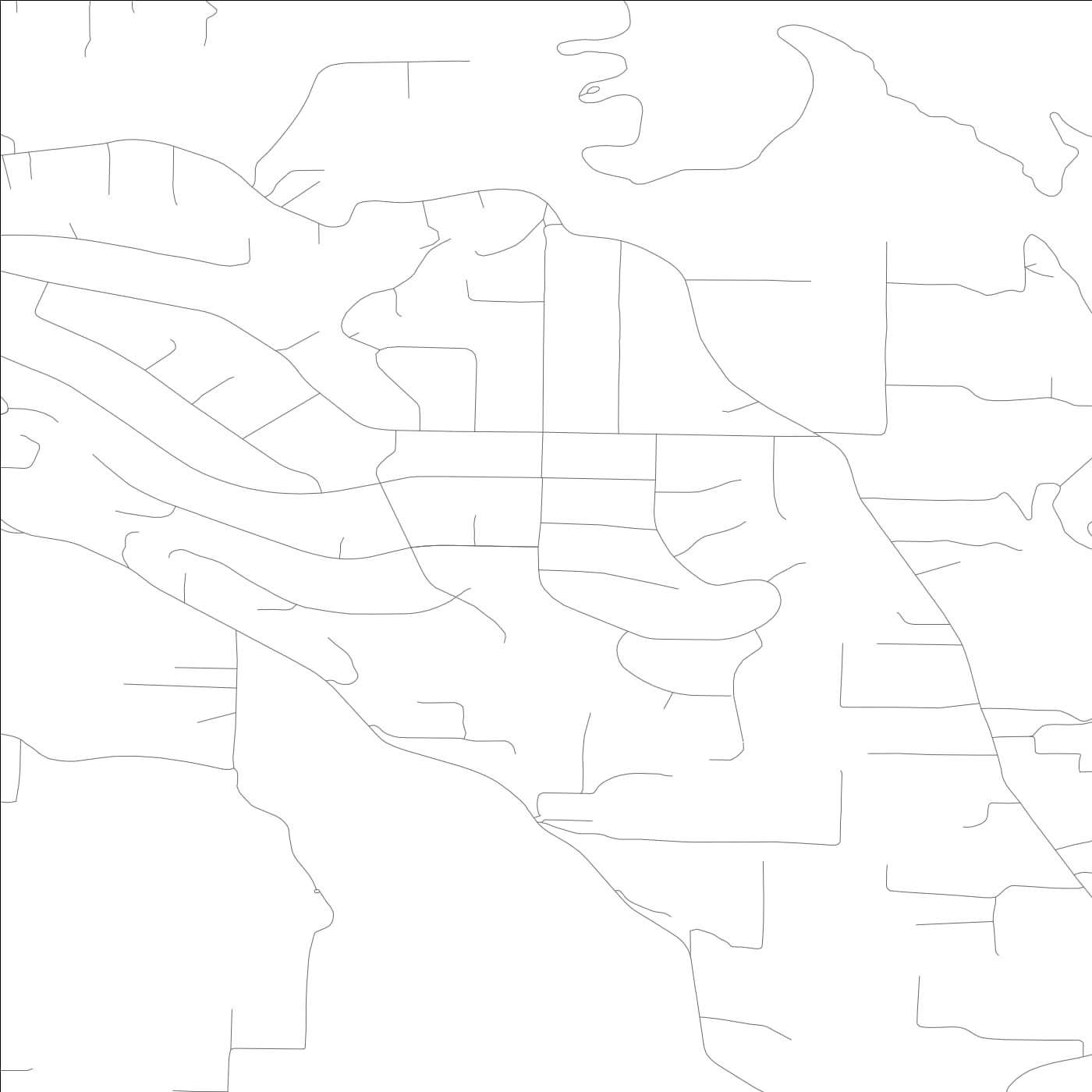 ROAD MAP OF MIRRORMONT, WASHINGTON BY MAPBAKES