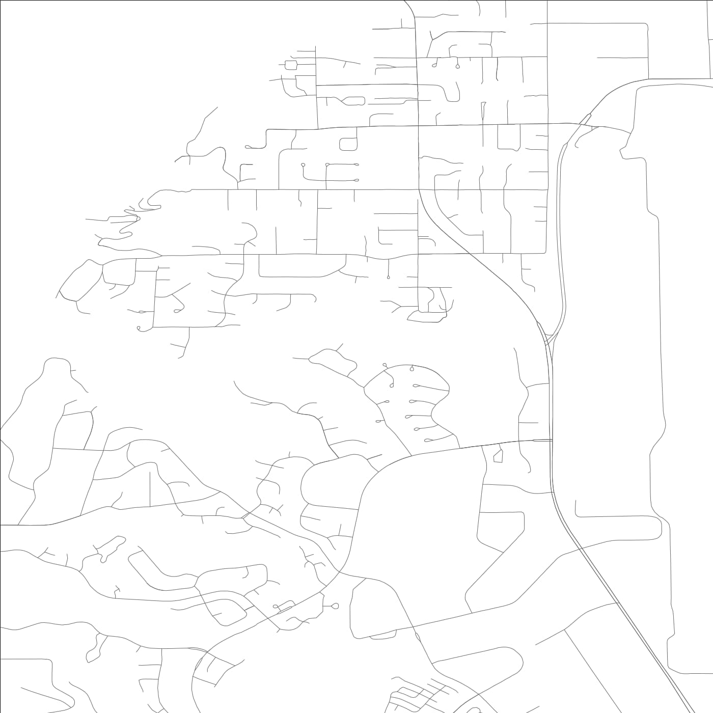 ROAD MAP OF MUKILTEO, WASHINGTON BY MAPBAKES