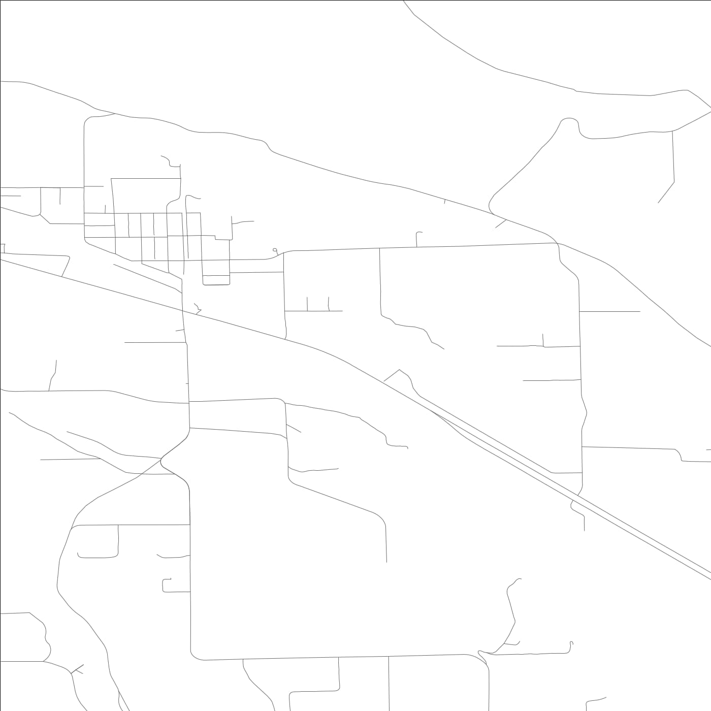 ROAD MAP OF NACHES, WASHINGTON BY MAPBAKES