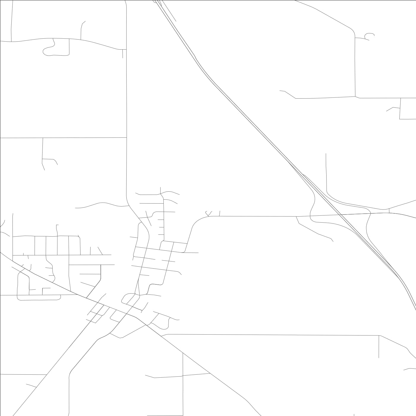 ROAD MAP OF NAPAVINE, WASHINGTON BY MAPBAKES