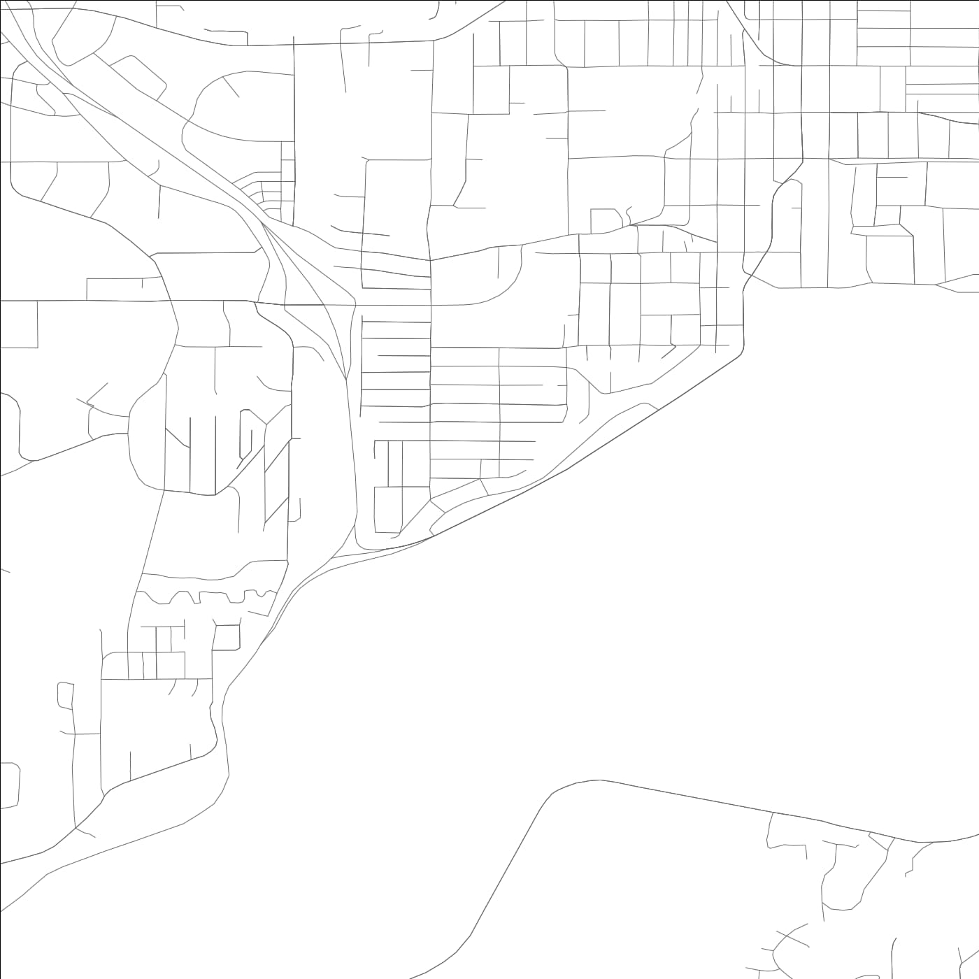 ROAD MAP OF NAVY YARD CITY, WASHINGTON BY MAPBAKES