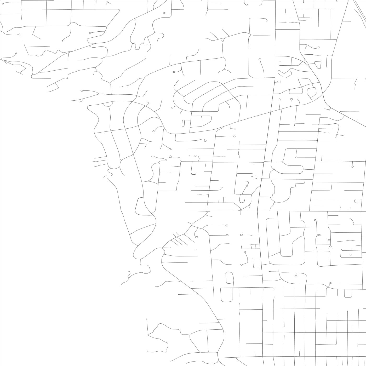 ROAD MAP OF NORMANDY PARK, WASHINGTON BY MAPBAKES