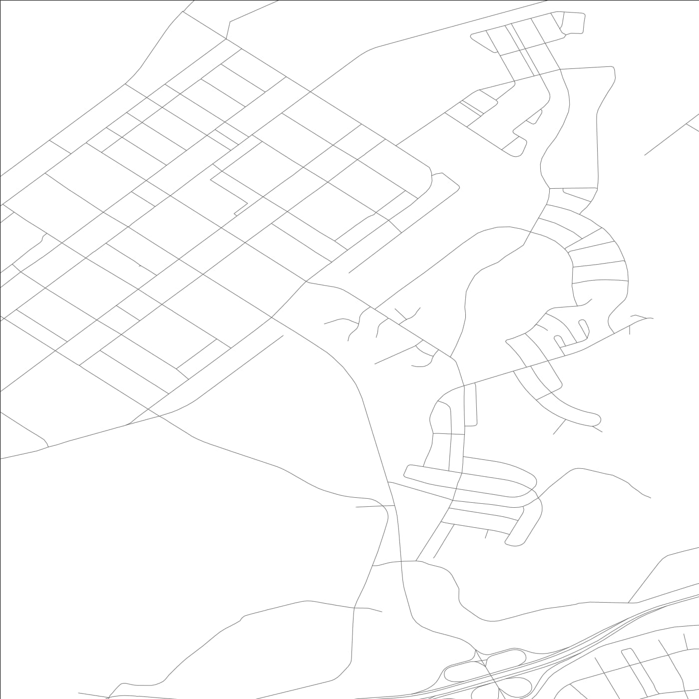 ROAD MAP OF NORTH FORT LEWIS, WASHINGTON BY MAPBAKES